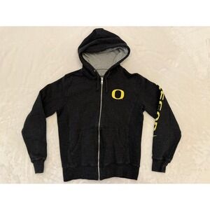 Nike Oregon Ducks Full Zip Hoodie Women's Medium Charcoal Grey Fleece Jacket